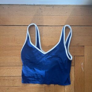 Aerie Offline Blue Croptop/ Brallette